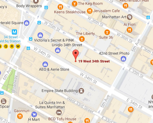 19 West 34th Street, New York, NY Map